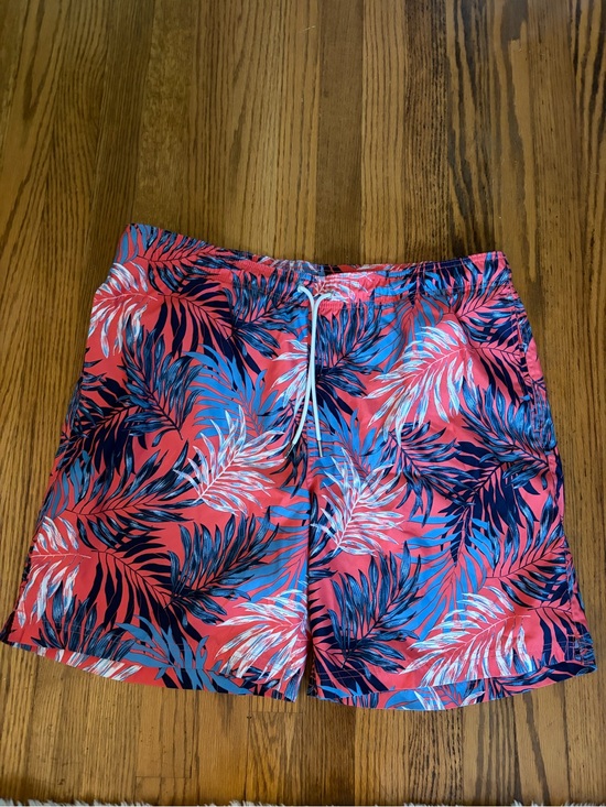 Lands' End Other - Lands End Men’s Coral Tropical Print Swim Trunks